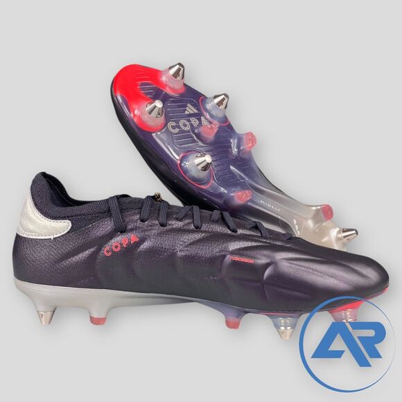 Adidas Copa Pure 2 ELITE SG Soccer Cleat Silver Purple Men's Sizes IG6396 - Picture 4 of 7